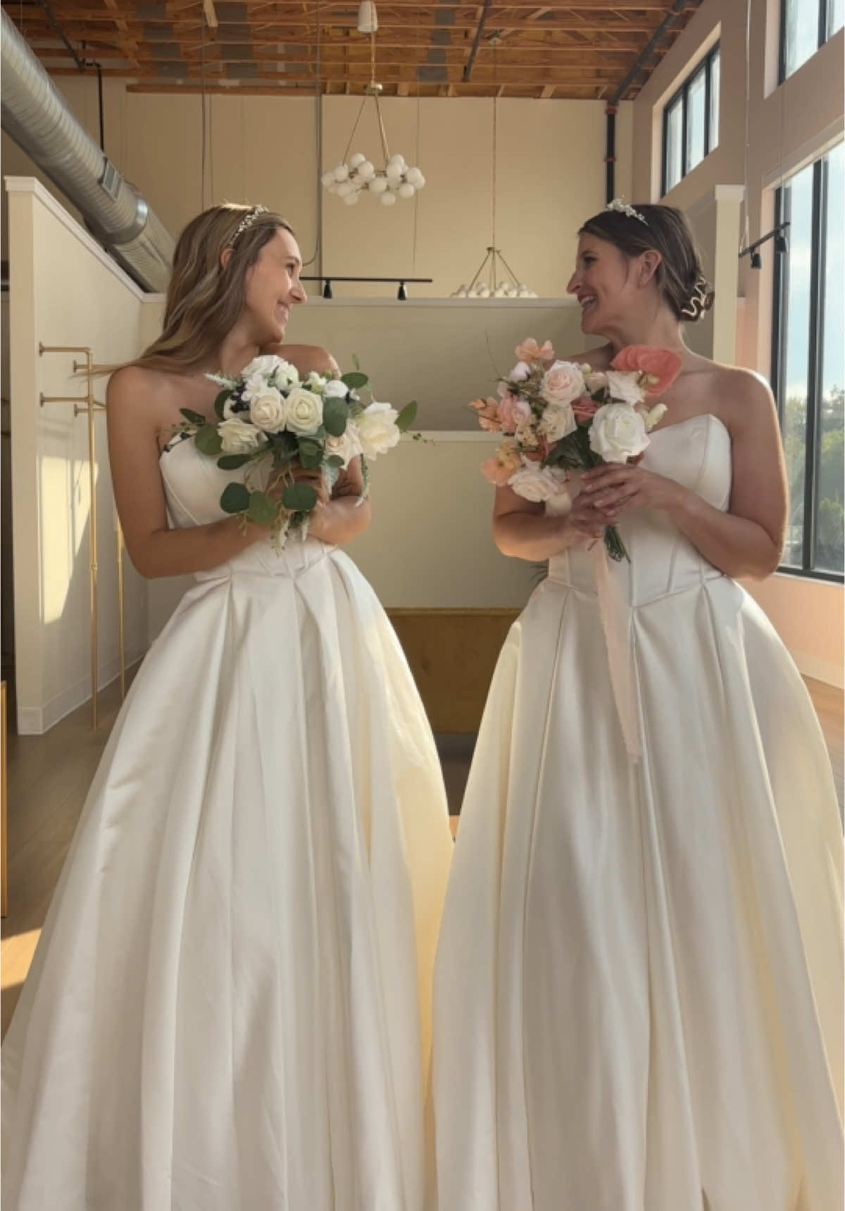 What’s better than one bride is Pascal? Two brides in Pascal. 🤍 ‘Pascal’ from WREN bridal available to try-on in both a size 10 & 20 at our Madison location! #weddingdressshopping #bonbonbelle #wedding #wibride #pickaweddingdress #2025bride #weddingdressinspo #weddingdress #basquewaistweddingdress #basquewaistcorsetgown classic wedding dress, ballgown, basque waist wedding dress, bridal shop