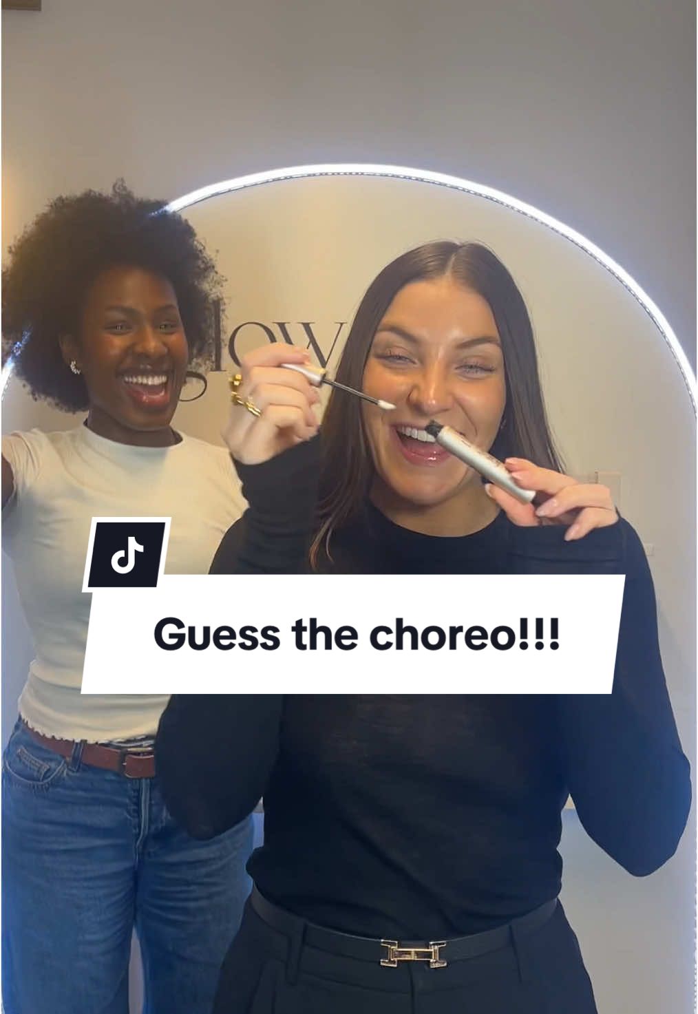 Guess the choreo!! We saw all the dance girlies doing this trend and we simply had to get involved👯‍♀️ You can get your hands on all of these products by clicking the link above the caption🤍 #glowforit #guessthechoreo #dance #lashserum #hairserum #browserum #lipoil