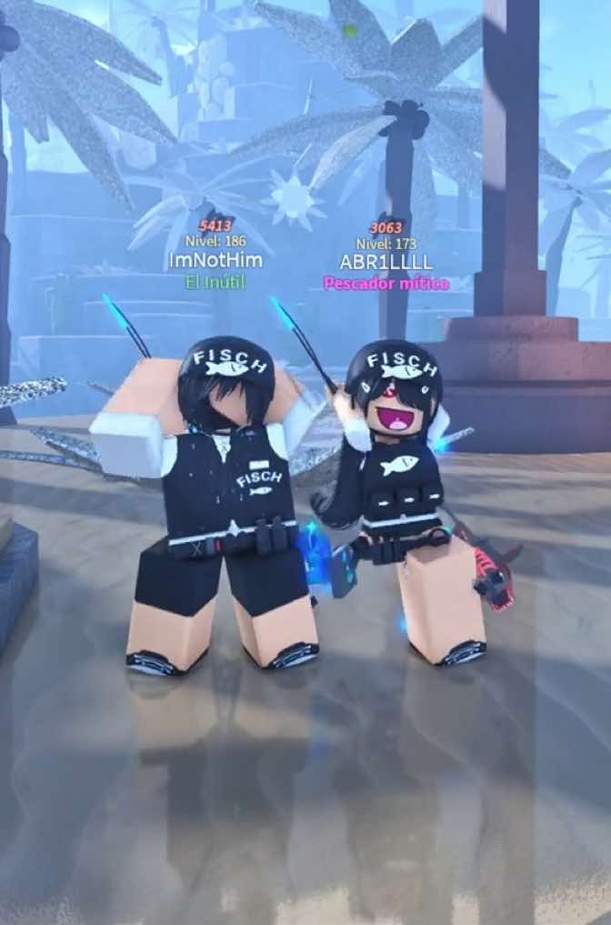 llegando un poco tarde al trend, con mi chikito @lmn0th1m  #fisch #capcut #robloxfyp  