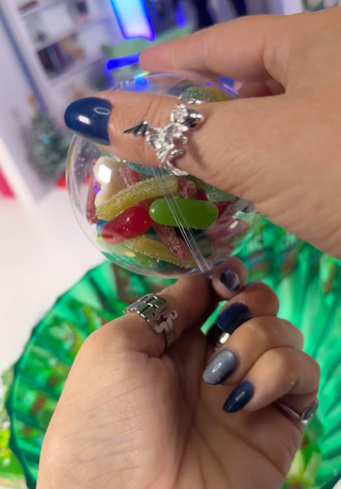 Christmas 🎄 Candy Salad #christmas #candy #asmr 