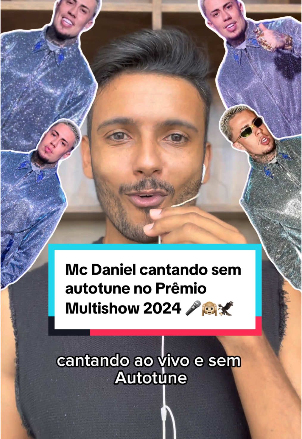 Mc Daniel cantando sem autotune no Prêmio Multishow 2024 🎤🙉 🦅 #mcdaniel #premiomultishow 