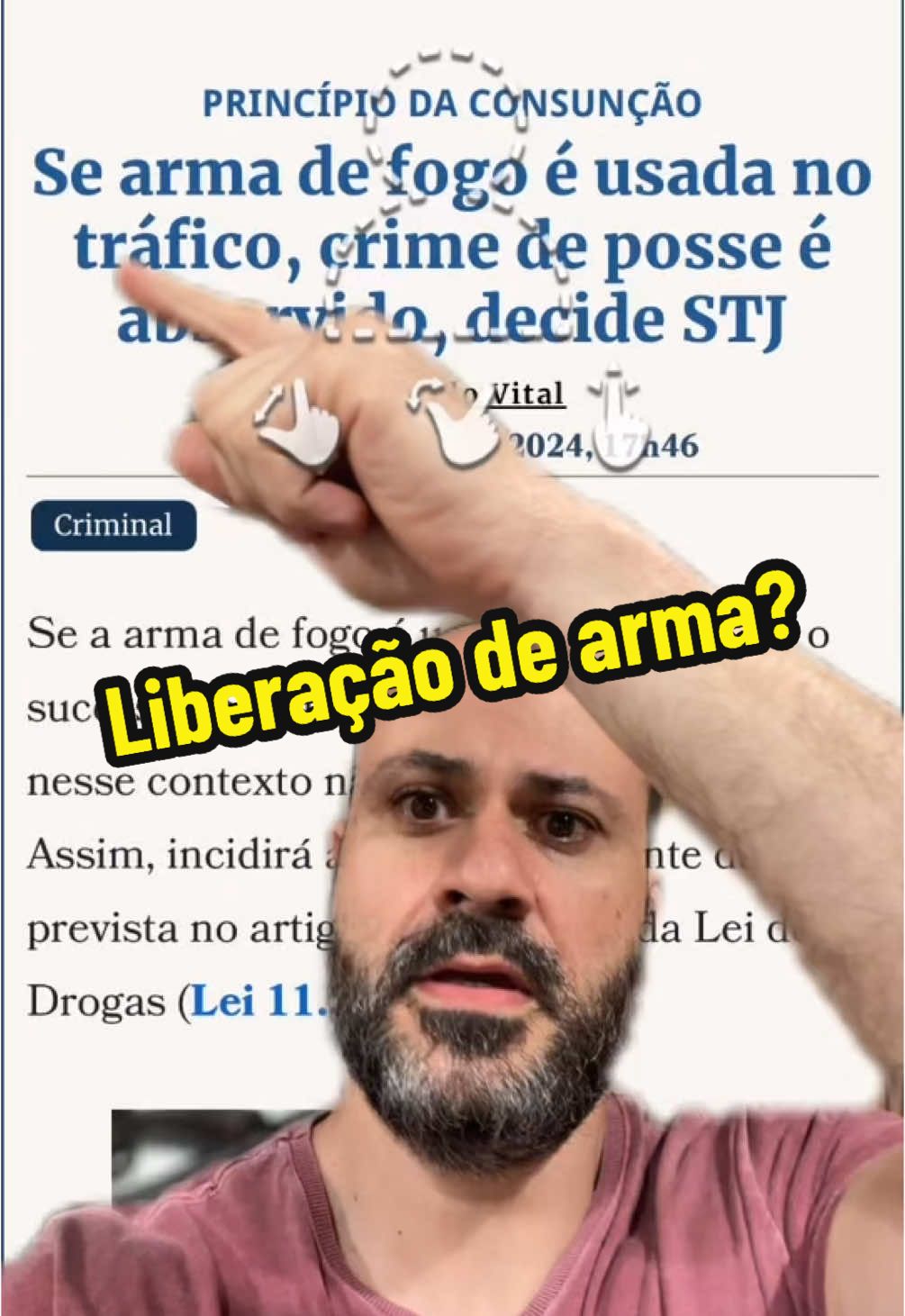 Liberação de arma? #noticias #noticia #politica #direita #homem 