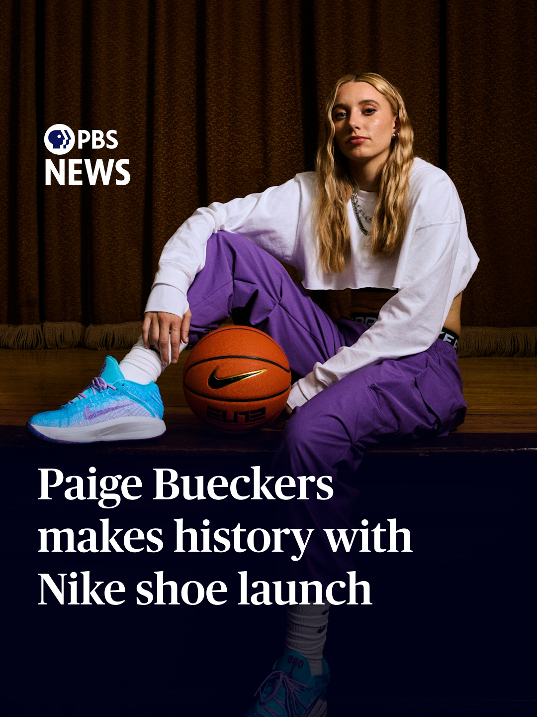 American basketball player Paige Bueckers has become the first NIL athlete to launch a Nike shoe. NIL or name, image and likeness, was created to empower student-athletes to market themselves by getting endorsements for profit as college athletes. The UCONN basketball player created her Nike G.T. Hustle 3 shoe in a baby blue and lavender purple color scheme decorated with personalized touches. The area codes for the University of Connecticut and her hometown of Minnesota intersect on one shoe while the other is adorned with a bucket, a play to her surname. The back of one shoe also features a quote her father shares with her before every game: “Be You, Be Great.” #amnanawaz #pbsnews #newshour #pbsnewshour #NIL #paigebueckers #basketball#womenbasketball #bueckers #nike #nikegthustle3 #nilathlete #JonquelJones #AjaWilson #americanbasketball #uconn