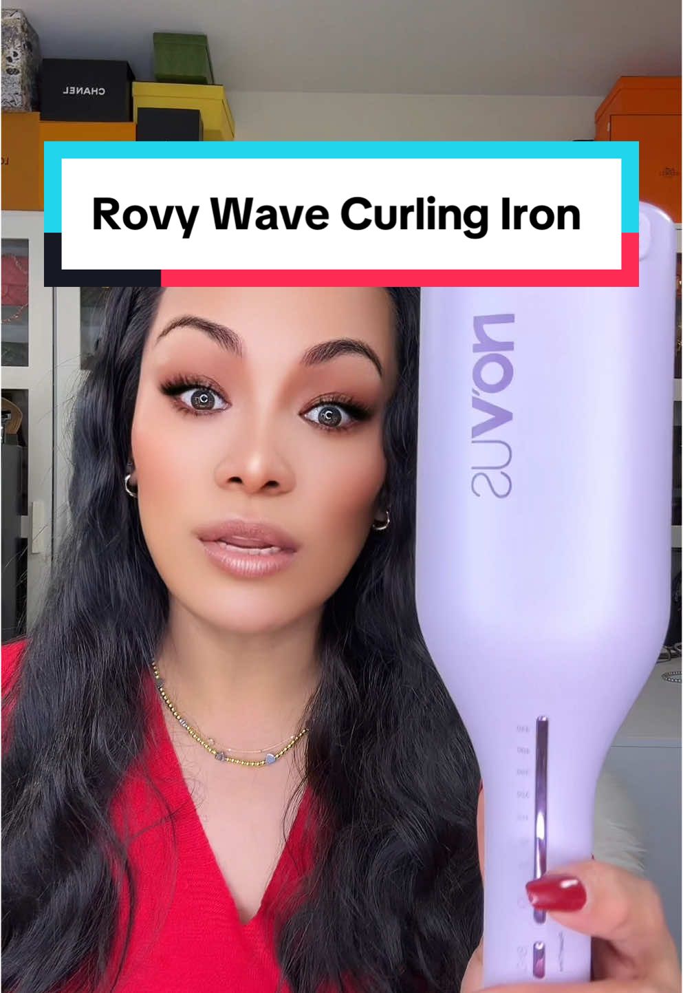 Rovy Wave Curling Iron  LOVE this crimper! Worked on my long hair. This wand is so easy to use and makes great waves for your hair. I love it! It is perfect wavy loose hair style! #rovywavecurlingiron  #highlyrecommended  #wavyhairstyles  #fyp #foryoupage #review #highlyrecommended  #