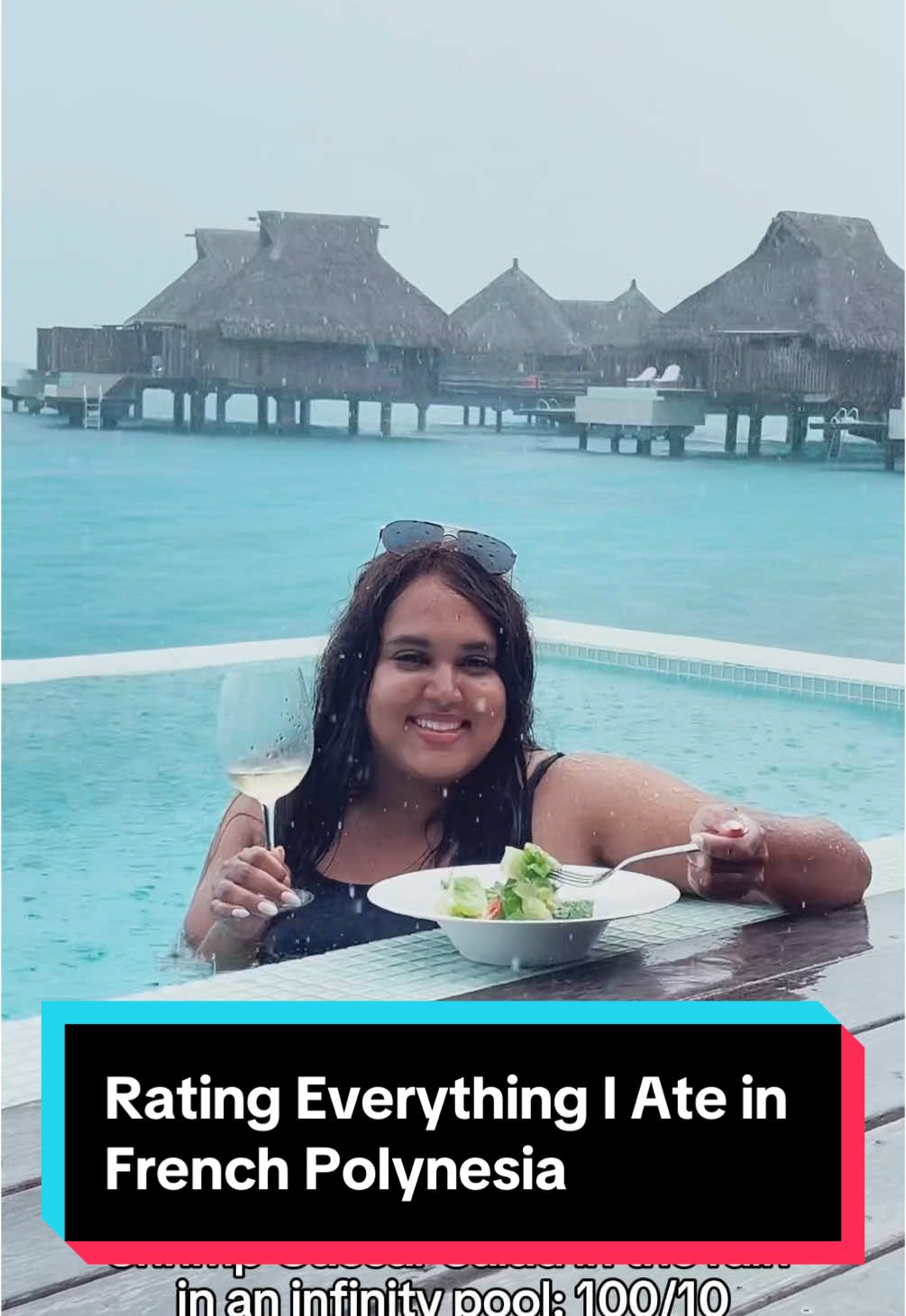 I’ll take 14 more of those sushi boats please 🍱 Rating everything I ate in French Polynesia 🎥 Susmita Baral, T+L editor #traveltok #everythingiate #frenchpolynesia #borbora #luxurytravel 