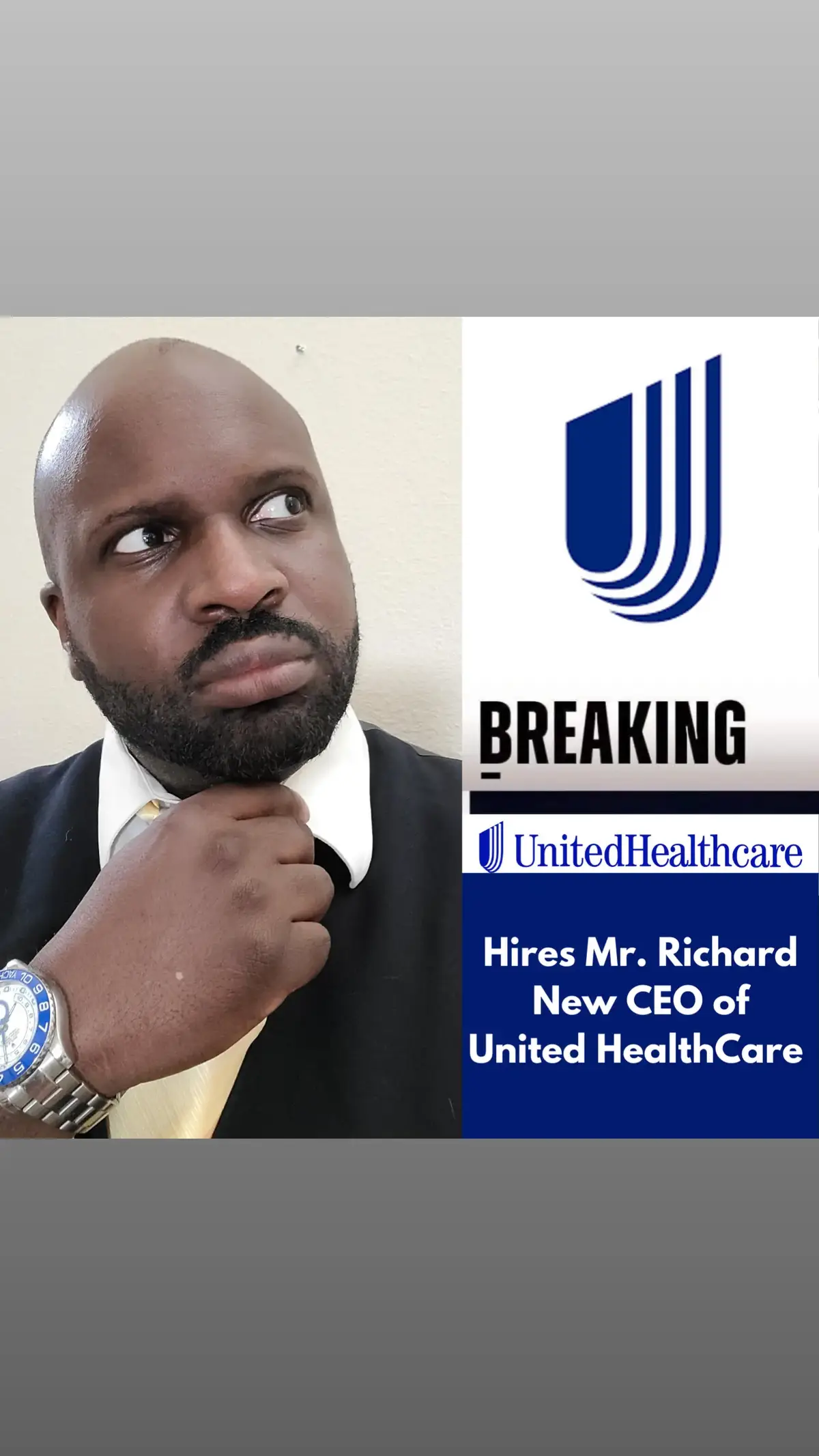 My new job is CEO of united healthcare. Start effective immediately. However there are a few requirement.  I need a full swat team, follow me around all the time and I want to be paid up front, cash and I can never leave my house.I only work remotely. This should be an easy job right? ...  Becoming the CEO of a company typically requires a combination of experience, skills, leadership qualities, and strategic vision. Here’s what it generally takes: 1. Experience and Expertise Industry Knowledge: Deep understanding of the company's industry and market dynamics. Leadership Experience: Proven track record of leading teams, departments, or divisions, often as a senior executive (e.g., COO, CFO, VP). Cross-Functional Understanding: Experience in multiple business areas like operations, finance, marketing, and strategy. 2. Skills and Competencies Strategic Thinking: Ability to set long-term goals and guide the company’s vision. Financial Acumen: Strong understanding of financial metrics, budgeting, and decision-making. Decision-Making: Capacity to make high-stakes decisions with incomplete information. Adaptability: Navigating uncertainty and industry shifts effectively. Communication: Ability to inspire stakeholders, manage investor relations, and articulate strategy clearly. 3. Personal Attributes Visionary Leadership: Inspiring innovation and guiding the company toward growth. Resilience: Thriving under pressure and managing crises effectively. Emotional Intelligence: Building trust, fostering collaboration, and handling conflicts. Credibility and Integrity: Gaining respect from employees, stakeholders, and the board. 4. Education A bachelor’s degree in business, finance, or a related field is common. An MBA or advanced degree can enhance leadership and management skills but isn't mandatory.