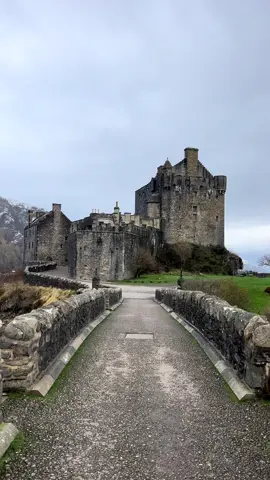 Eilean Donan Castle overlooks the Isle of Skye, at the point where three great sea-lochs meet. Bishop Donan chose the tranquil spot back in 634AD to settle on and create a monastic cell. The first castle was later established in the 13th century by King Alexander II in an effort to help protect the area from Vikings who raided, settled and controlled much of the North of Scotland and the Western Isles between 800 and 1266. From the mid 13th century, this area was the quite seperate “Sea Kingdom” of the Lord of the Isles where the sea was the main highway and the power of feuding clan chiefs was counted by the number of men and galleys or “birlinns” at their disposal. Eilean Donan offered the perfect defensive position. War came to Eilean Donan during the Jacobite Rebellion of 1719. Britain had gone to war with Spain in 1718, and Spain saw a chance to destabilise Britain by inciting another Jacobite Rebellion. In April 1719 a small Spanish force under George Keith, Earl Marishcal landed first on the Isle of Lewis and then at Loch Alsh making Eilean Donan Castle their headquarters. With the support of numerous clans, including Clan Mackenzie and Clan MacGregor, the army proceeded inshore in an attempt to incite more Clans to rally to their cause. However, their absence was timely as on 10 May 1719 a Royal Navy detachment attacked the castle, launching a heavy bombardment that forced the garrison to surrender. Following this, Eilean Donan lay in silent ruin for the best part of two hundred years. The castle we see today was reconstructed as a family home between 1912 and 1932 by Lt Col John MacRae-Gilstrap, and opened to the public in 1955. Eilean Donan has also made several appearances in films including Highlander (1986), James Bond: The World Is Not Enough (1999), and Elizabeth: The Golden Age (2007) to name a few. #Scotland #winter #castle #highlands #christmas #getaway #explore #fyp #wintertime #december #scottish #scottishtiktok #travel #frozen #beautifuldestinations 