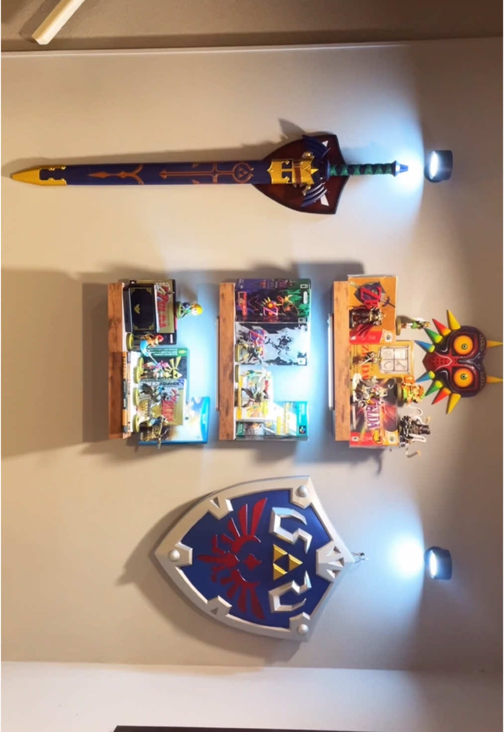 Any Zelda fans in the house? #zelda #legendofzelda #nintendo #n64 #gamecube #nintendoswitch #collector #gameroom
