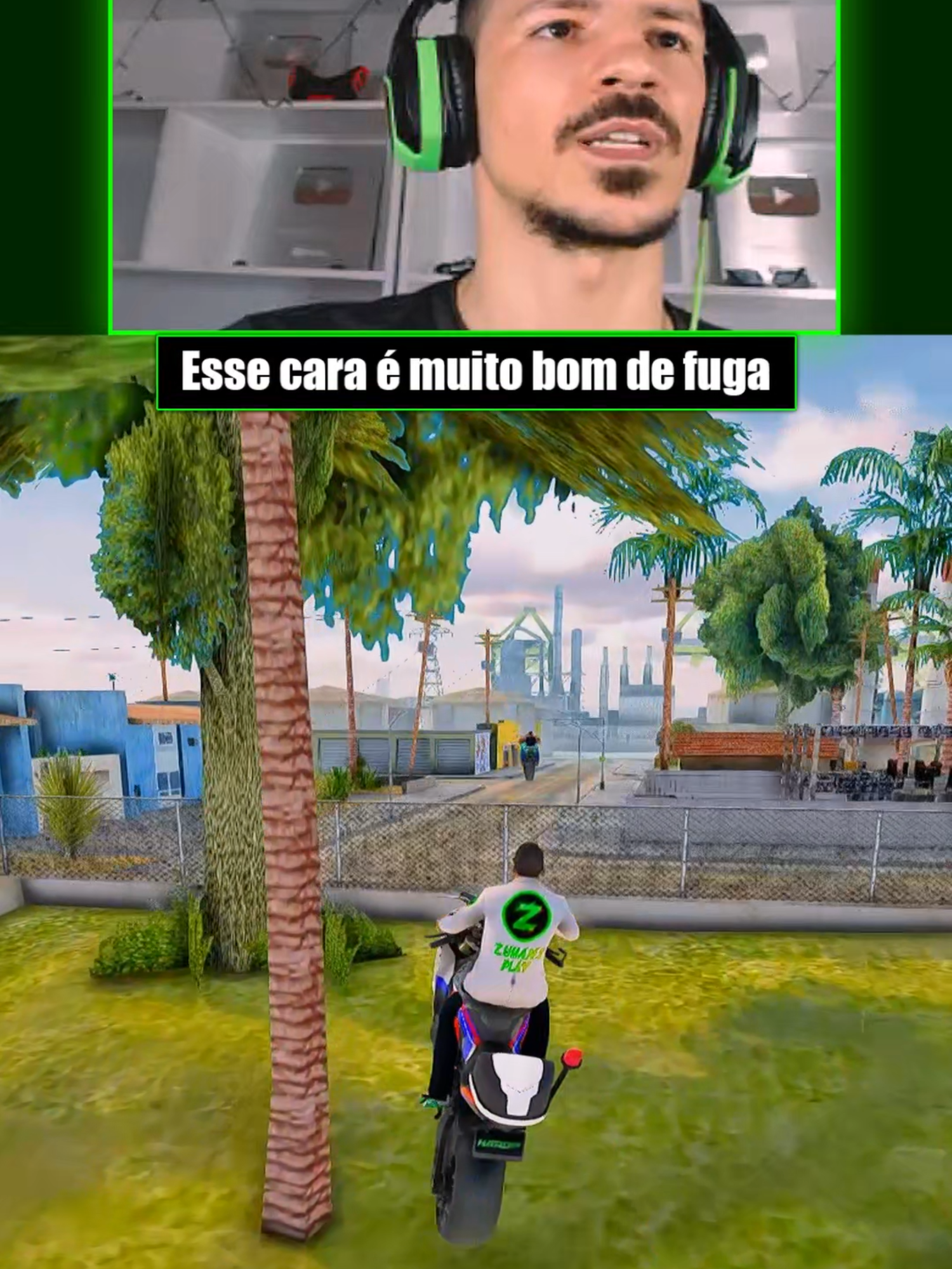 Esse cara e foi muito bom na fuga contra o zumans #forupage #gta #game #fyp