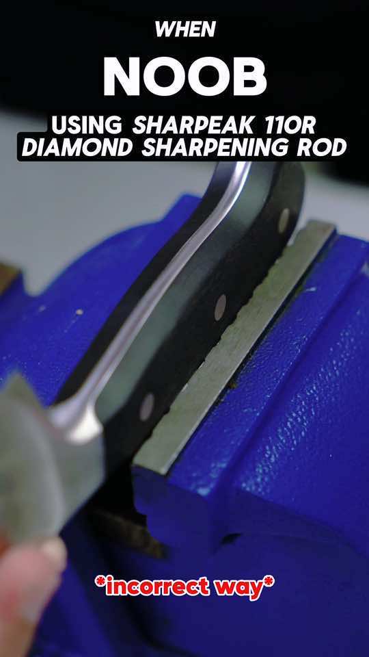 🔪The difference between a noob, a pro and a master is just so huge! SHARPAL 110R Diamond Sharpening Rod helps you become a master in the kitchen!👨‍🍳 #SHARPAL #SHARPALknifesharpener #SHARPAL110R #sharpener #sharpening #kitchengadgets #noob #pro #master #fyp #foryoupage 