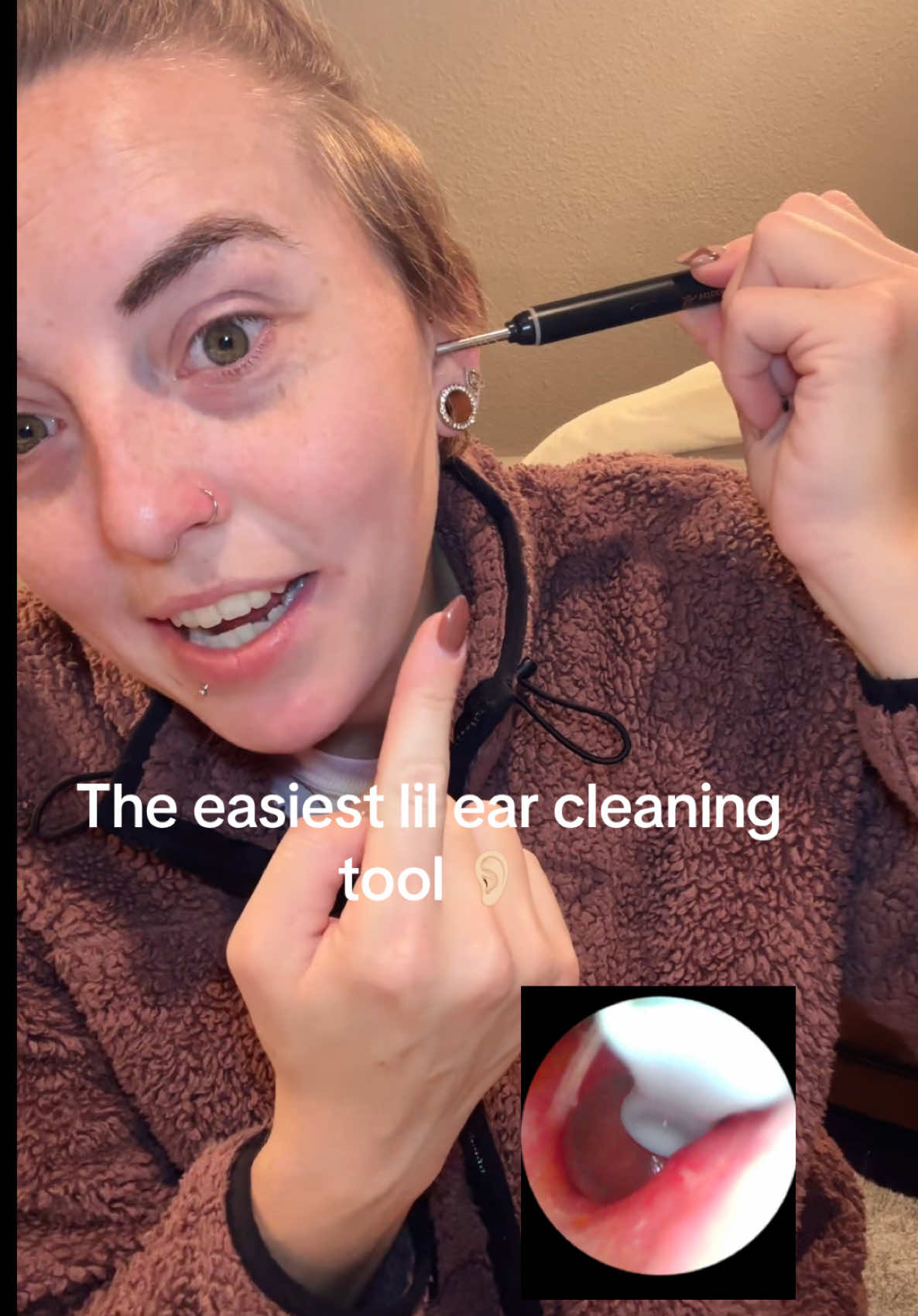 No more anxiety when it comes to cleaning my ears! 👂🏻✨🫶🏻 #ear #clean #wax #cleaningtool #hearing #earwax #earwaxremoval 