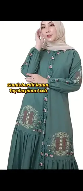 Gamis bordir katun toyobo bordir foto pintu aceh muslim wanita baju dewasa panjang dress katun polos lembut kerudung pesta#gamisbordir #dresskatun #gamis #dress #dresskekinian #gamisterbaru 