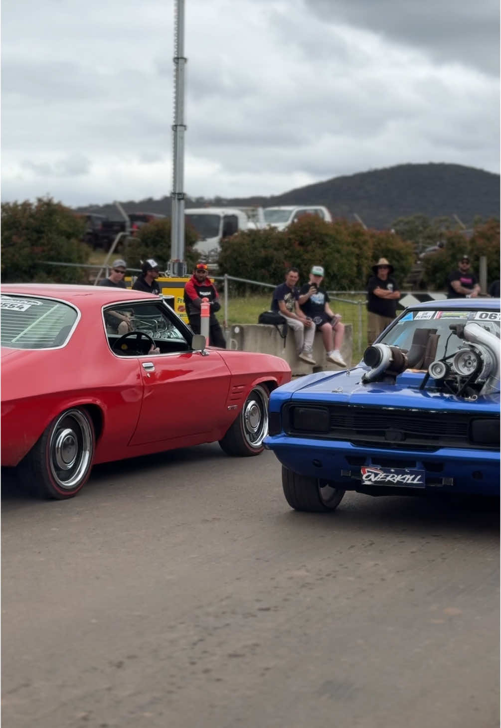 Talking different languages.. @bennyb351 @71fryr @Summernats just around the corner.  #ford #holden #v8 #turbo 