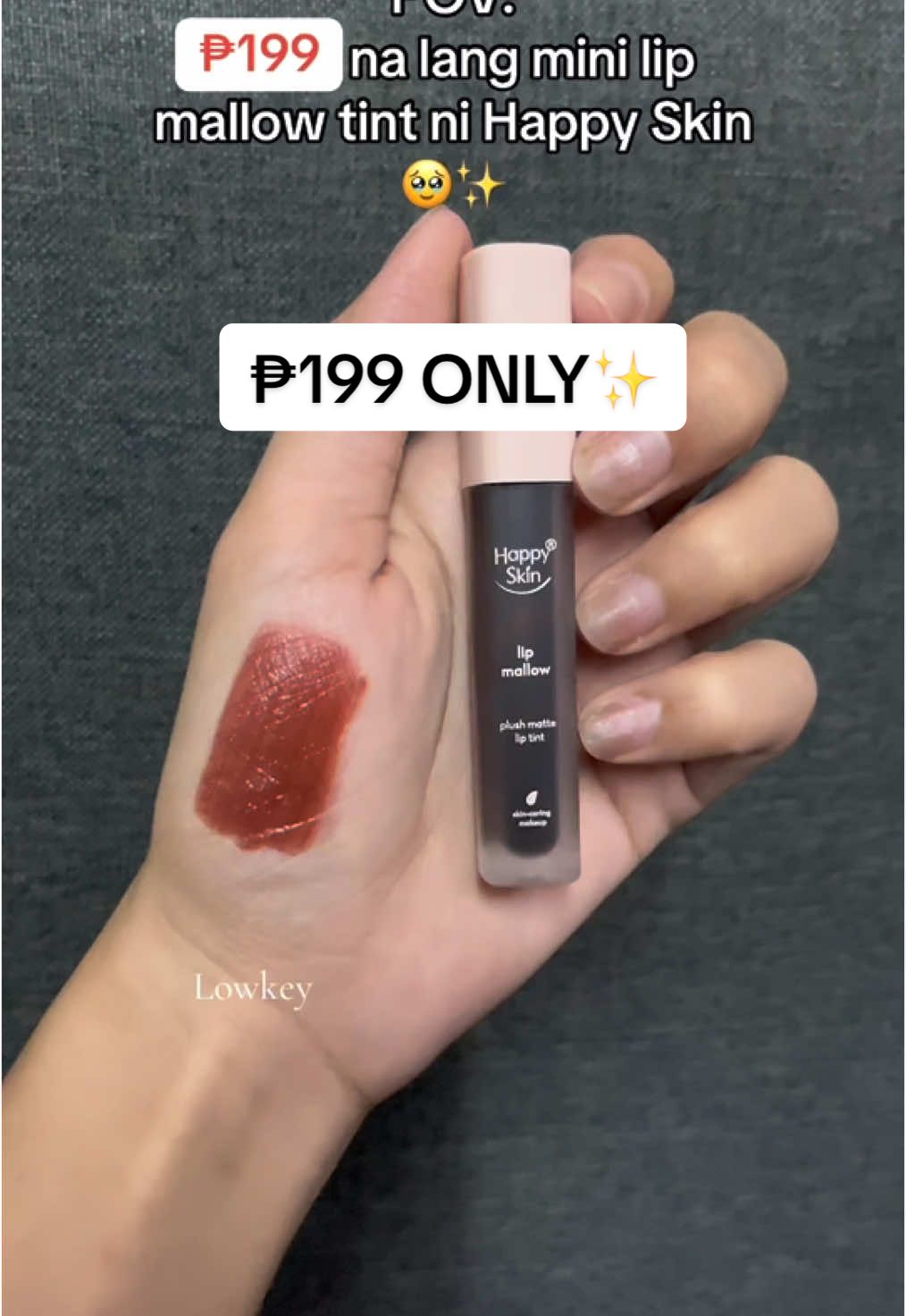 @happyskinphil mini lip mallow is ₱199 only‼️😍✨ #happyskin #happyskinph #lipmallow #lipmallowtint #liptint #fyp #lipandcheektint 