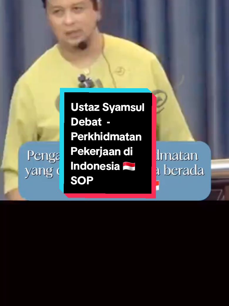 Assalammualaikum., Bersyukur lah kita dapat kerja di Malaysia ini, jika di bandingkan dengan pekerjaan dan perkhidmatan yang diberikan di negara jiran kita iaitu Indonesia 🇮🇩. yang mana pekerja mereka terpaksa bersaing di antara satu sama lain dan memberi perkhidmatan yang terbaik kepada pelanggan nya. #ustazsyamsuldebat #ceramahpendek #motivasidiri #pekerjaan #perkhidmatan #yangdiberikan #kepuasan #pelanggan #CapCut 