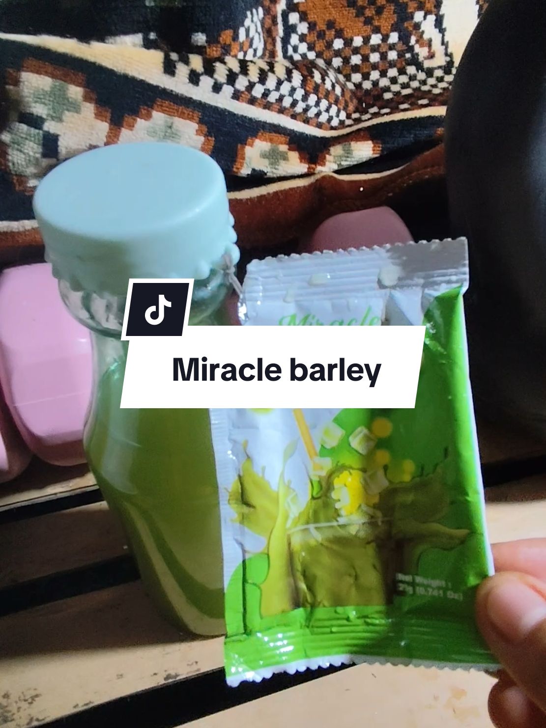 Miracle Barley 210g Ingredients:  Collagen, Barley Grass, Lemon Powder, Cucumber Powder, Sodium Ascorbate, Bacopa Monnieri, Probiotic! #miraclebarley #barley #barleygrass #miraclebarleyjuice 