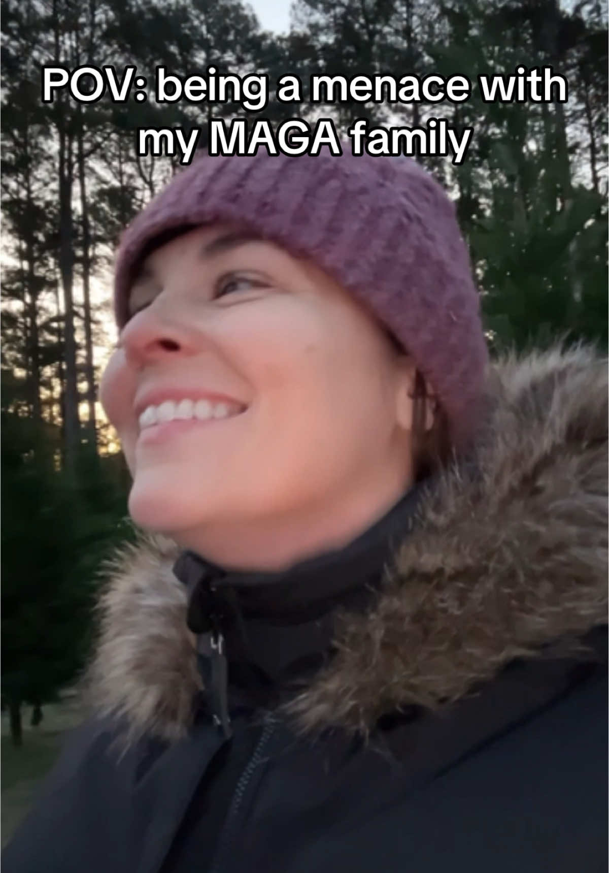 Nothing brings me more jou than pissing off my xtian nationalist MAGA  family. #magafamily #magaholiday #eldestdaughter #livingwithjess 