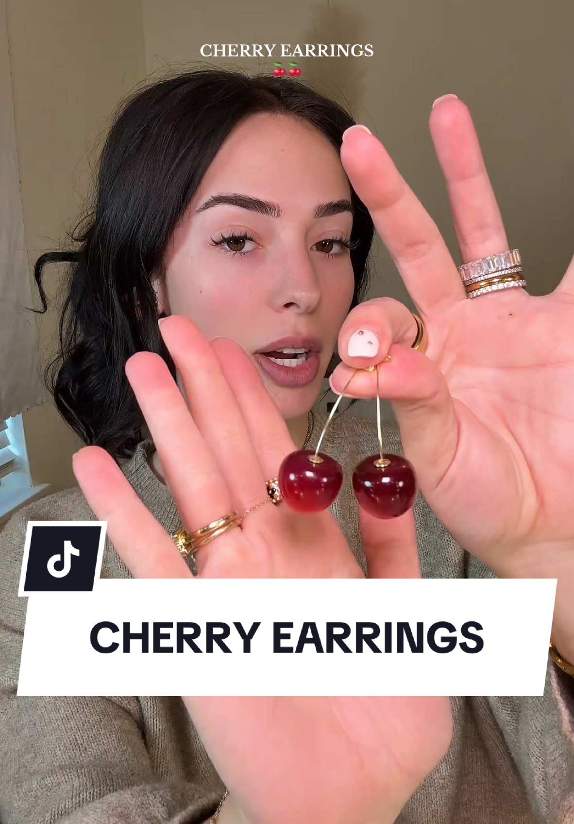 Cherry earrings are on sale!!🍒😍 #cherryearrings #viralvideo #tiktokshopholidayhaul #TikTokShop #holidayhaul #giftideas #giftsforher #TikTokShopCreatorPicks 