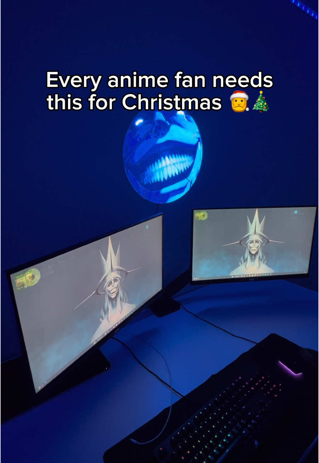 Best gift for an anime lover 😍 Link in bio ✨ #hologram #anime #futuretech #roomdecor #ledlights 