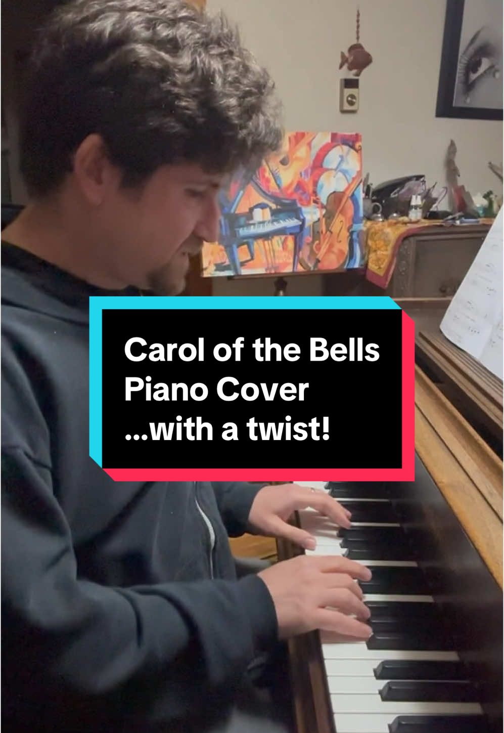 Carol of the Bells - Piano Cover! My spin on this classic! This went off the rails quickly 🤪🎹  #piano #carolofthebells #bluespiano #pianocover #pianomusic #musician #christmassong #pianist 