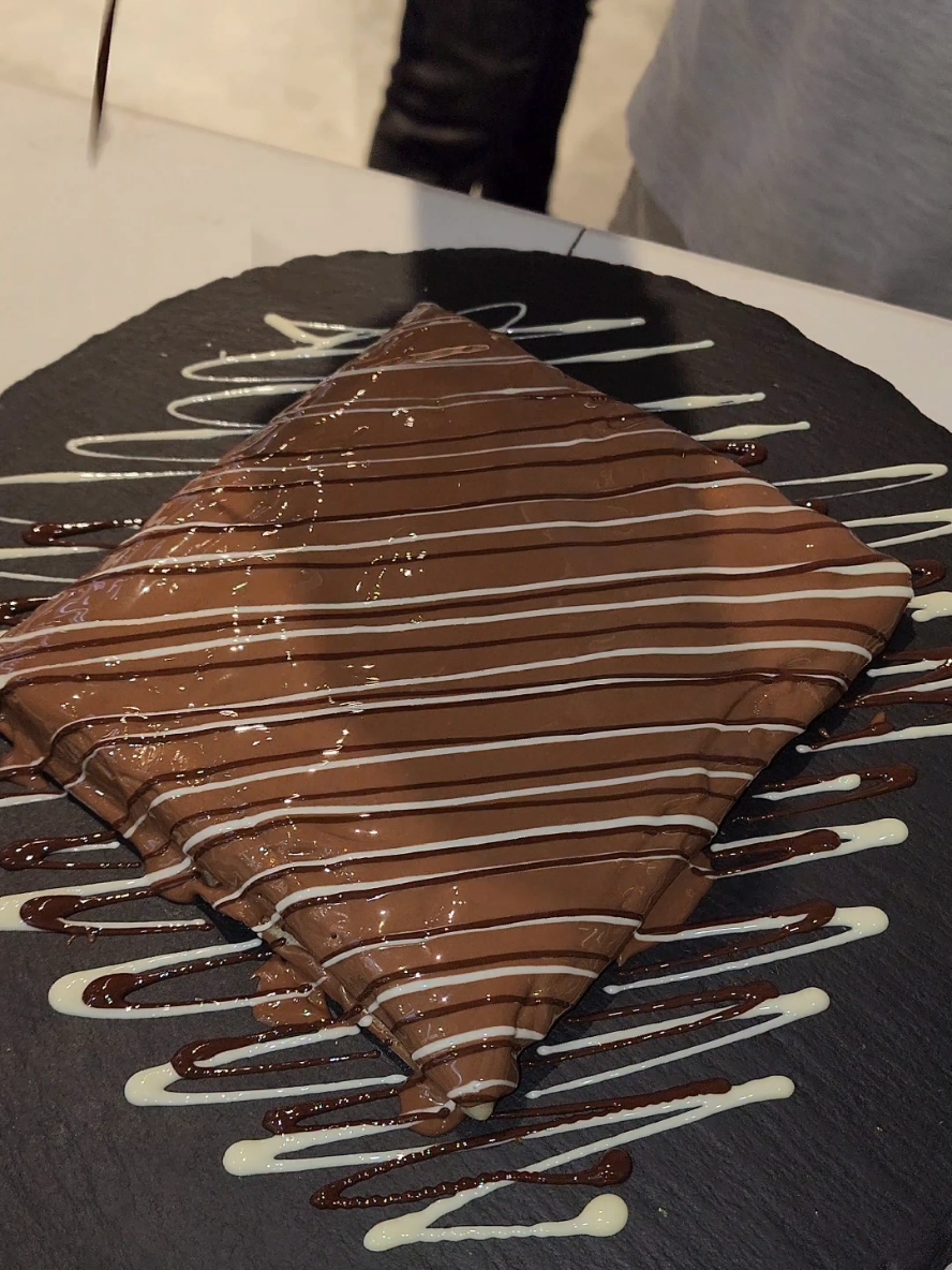 Nutella Crepes Chocolate design Yummy #chocolate #shortvideo #crepe #yummy #cake #reels #shorts #tiktok 