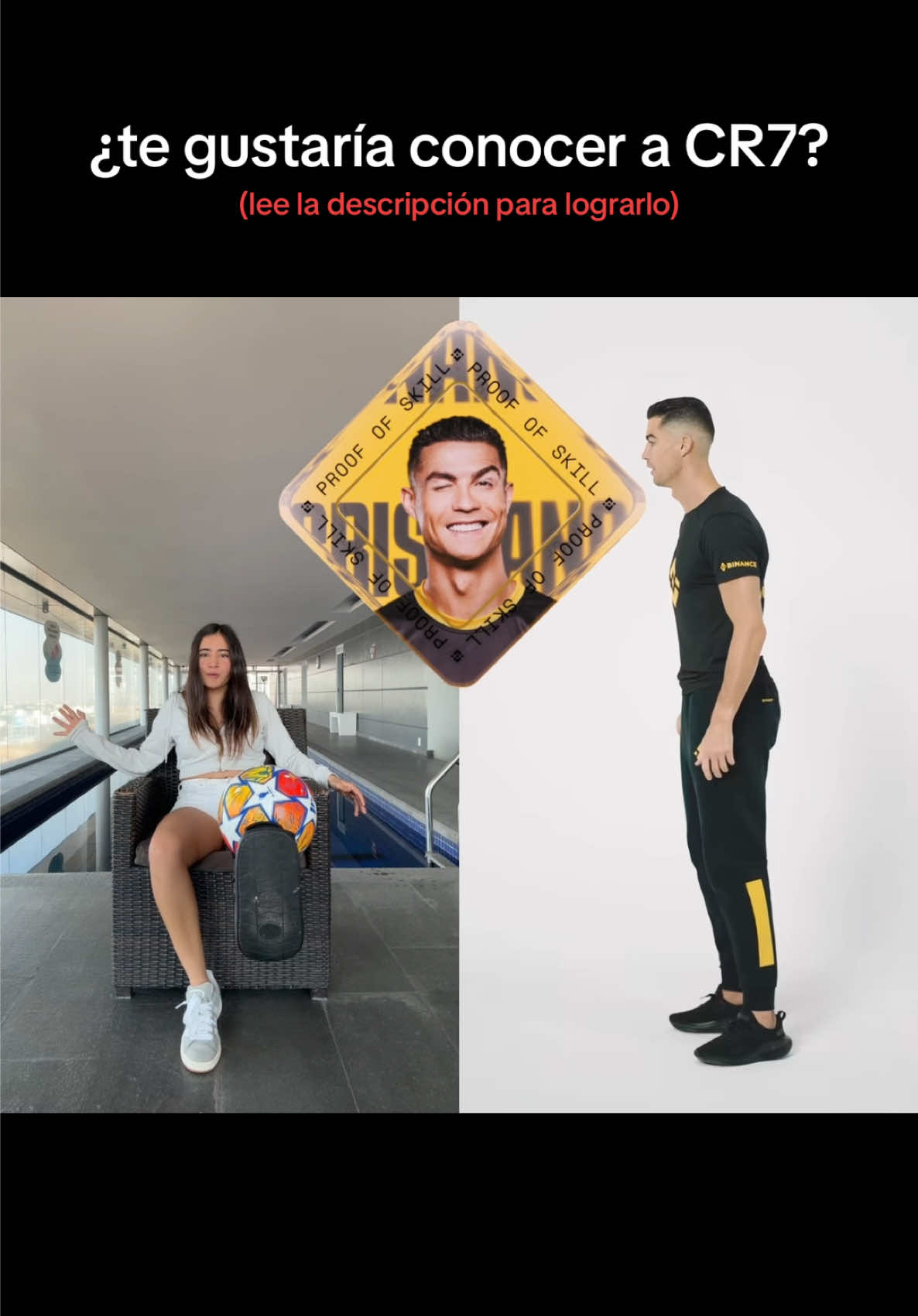 ¡Participe ahora en el desafío Prueba de habilidad en @Binance para obtener un sello de aprobación y la oportunidad de conocer a Cristiano Ronaldo en persona! #ProofOfSkill #CR7 #Binance El desafío finaliza el desafío finaliza el 8 de diciembre a las 23:59 UTC