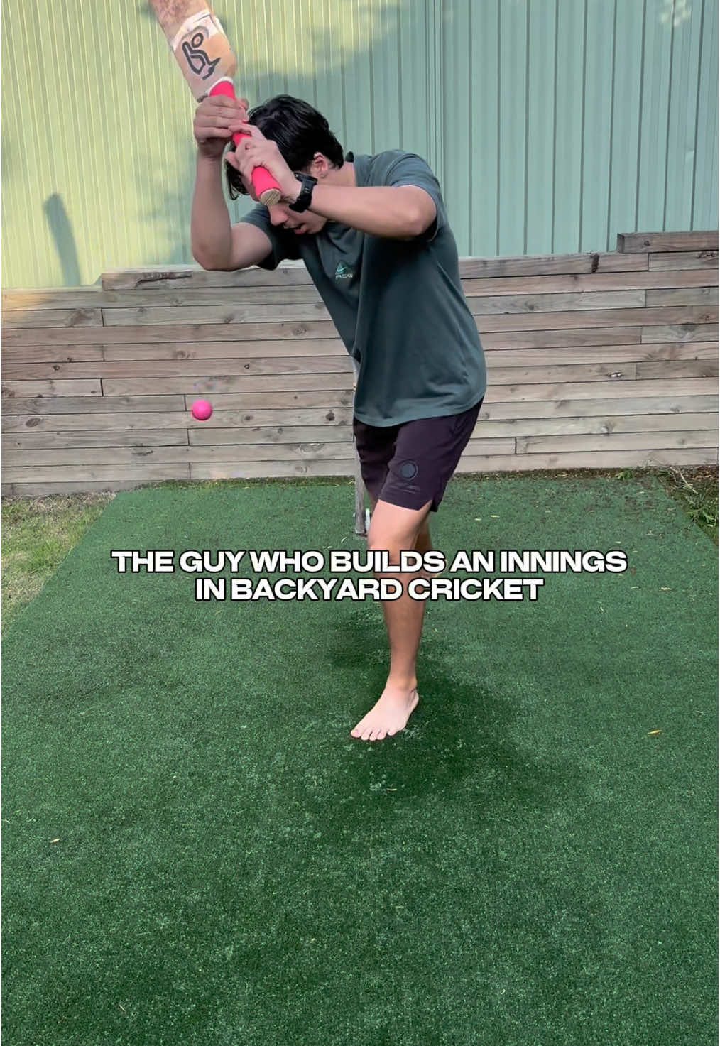 building an innings in backyard cricket is crazy  #cricket #sport #lesgo #skit #backyardcricket 