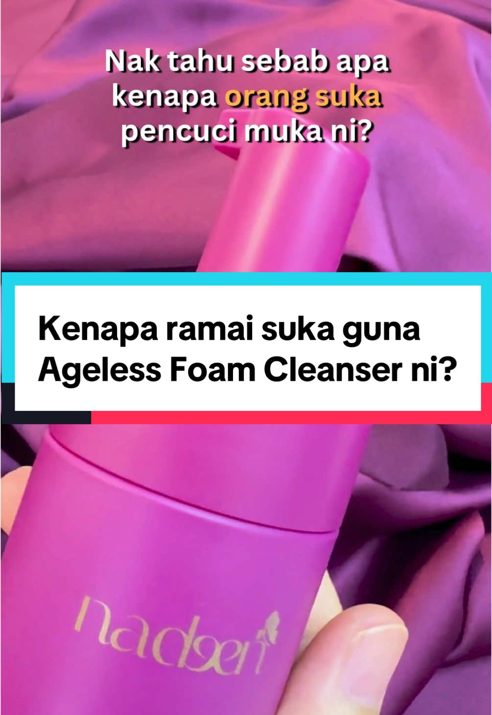 Sekali dah cuba, taknak yg lain dah! Ni la kelebihan yg ada dengan Ageless Foam Cleanser dari Nadeen Beauty ni. Bukan je kulit muka bersih tapi dapat pipi anjal sekali! 😍 #womendesiree #womendesireeagelesscream #nadeenbeauty #nadeenagelesscream #skincare #antiaging #agelessfoamcleanser #ahopetoyouth #fyppppppppppppppppppppppp #wdac #nac #afc @NadNadeen 