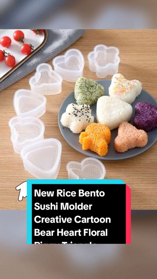 New Rice Bento Sushi Molder Creative Cartoon Bear Heart Floral Piggy Triangle Shape Design Plastic MH Only ₱9 pesos! Don't miss out! Tap the link below! #ricebentosushimolder #TikTokShop #TikTokFashion #tiktokfinds #tiktokph #tiktokaffiliate #LearnOnTikTok 