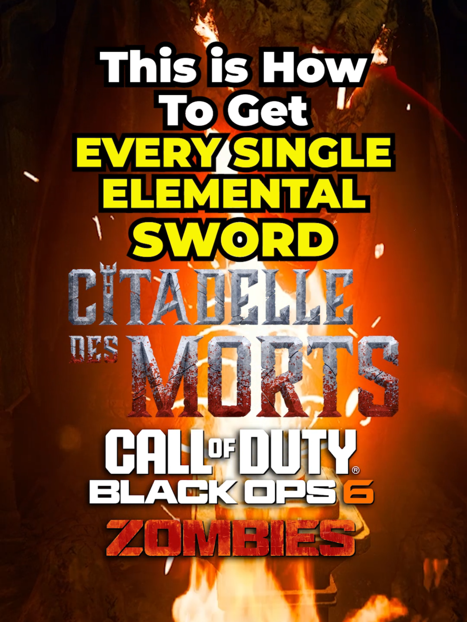 How to Build Every Sword on Citadelle Des Morts in Black Ops 6 Zombies! #citadelledesmorts #blackops6zombies #bo6zombies #schlayer #codblackops6 #callofdutyblackops6 #codzombies #callofdutyblackops6zombies #codbo6zombies