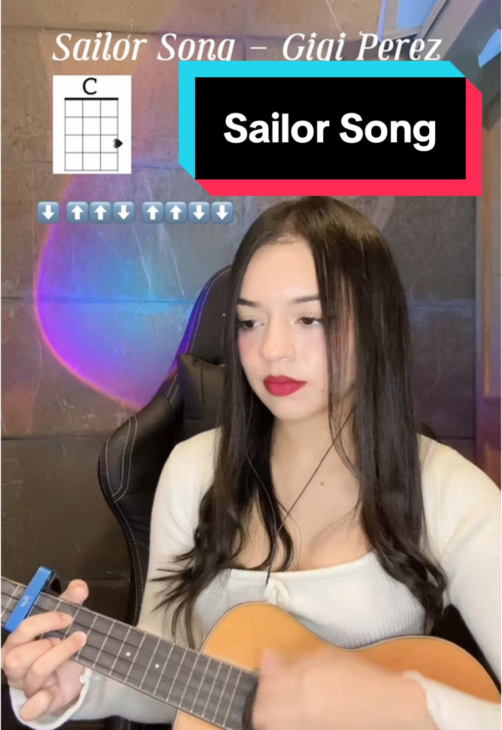 Sailor song en el ukelele! @Na Bi 🎙️🦋 #sailorsong #gigiperez #ukuleletutorial #ukulelecover #ukulele #ukuleletutorial #uke #flightukulele 