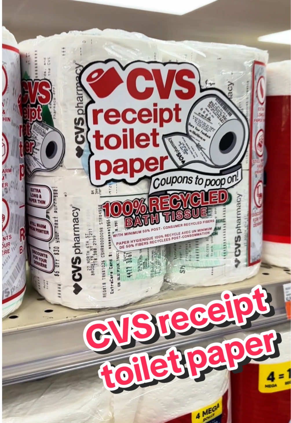 Long live the long CVS receipt 🙌 @CVS Pharmacy  #deannabillyprojects #artdrop #cvsfinds #cvsreceipt @BillyBuilderBuilds 