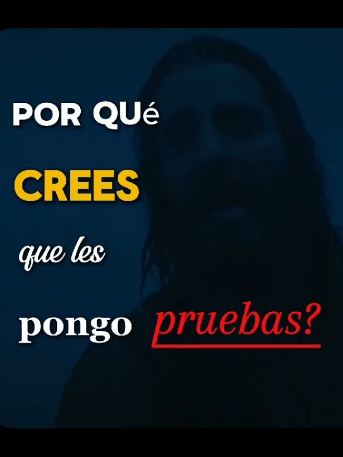 Por qué Dios nos pone pruebas? #dios #jesus #biblia #hopecore #motivacion #feendios  #paz #versiculosbiblicos #diosesbueno #god #fyp 