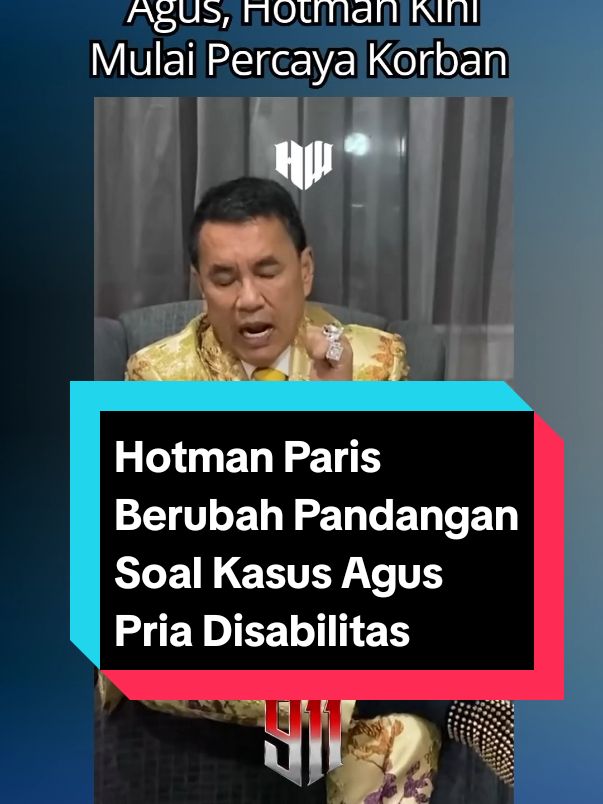 Sempat ingin membela Agus disabilitas di Lombok, pengacara kondang Hotman Paris kini berubah sikap. #aguslombok #agusdisabilitas #hotmanparis 