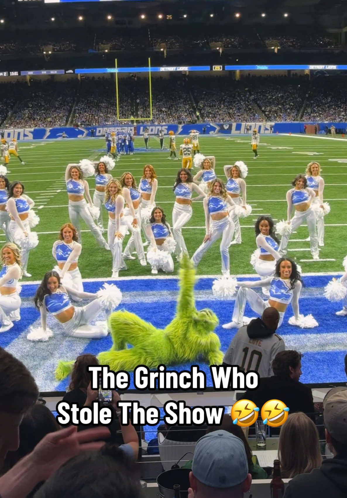 The Grinch lowkey ate 😭 #thegrinch #tnfonprime #detroit #lions #funny #christmas #fyp