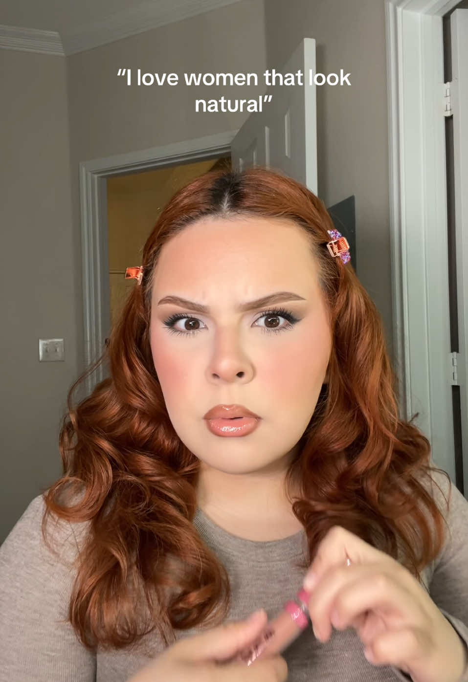 Sorry sir I’m not hailey bieber 🥴🥲 #natural #makeup #fullfacemakeup #funnyvideo #trending #fypシ #naturalbeauty 