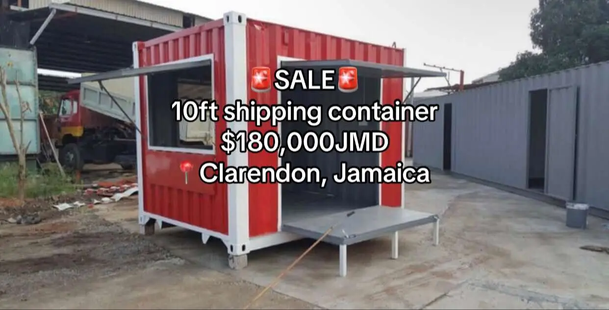 10ft container available now on sale!! #shippingcontainerja #BlackFridaygSale #original #ContainerStorage #creatorsearchinsights #foodtrailer #delivery