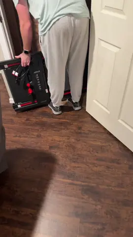 This is a FANTASTIC option for a treadmill and its super easy to store!  #treadmill #winterexercise #runningmotivation #homegym #gymequipment 