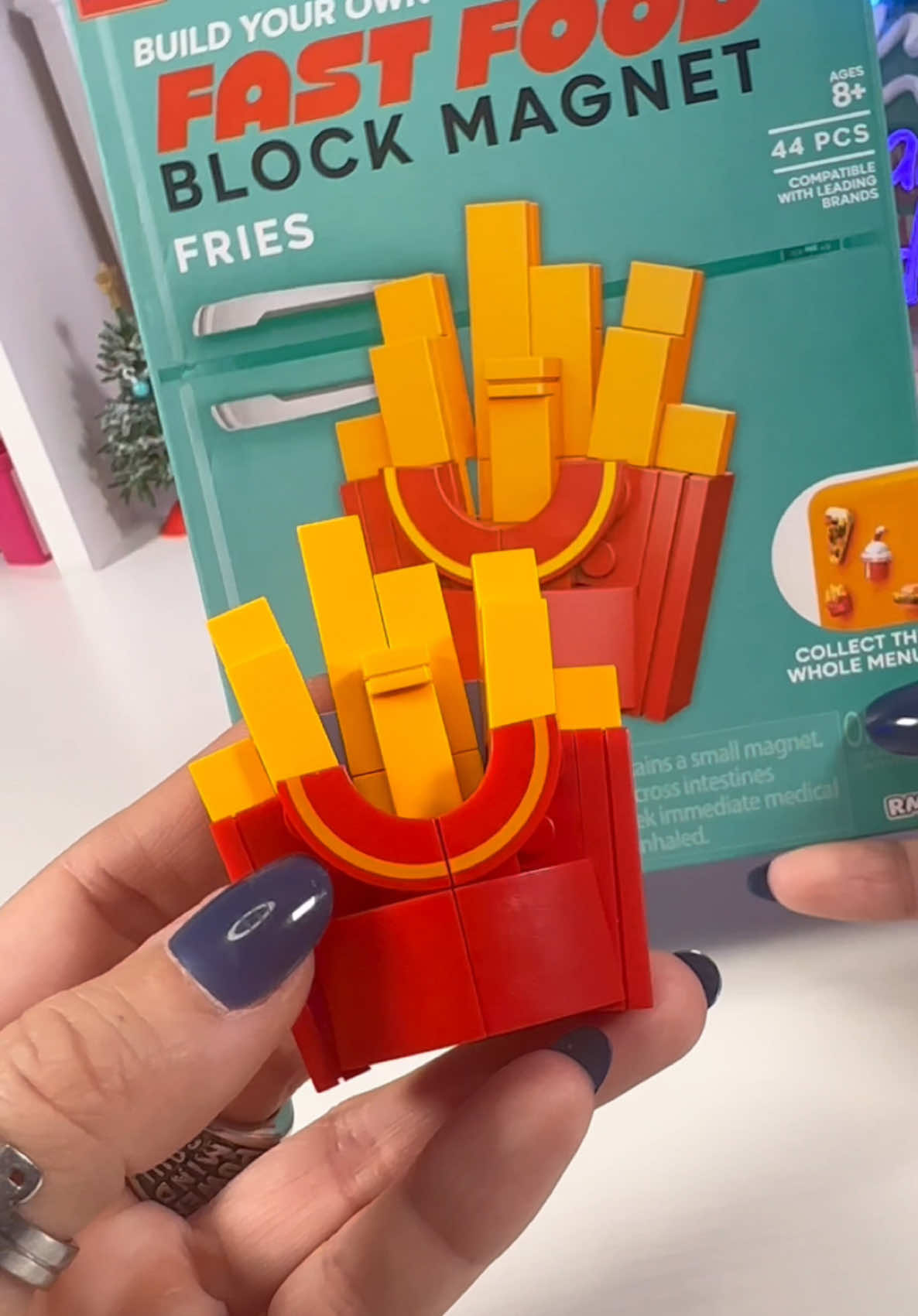 Fast Food Block Magnet 🧲 🍟 #fivebelow #asmr #blockset 