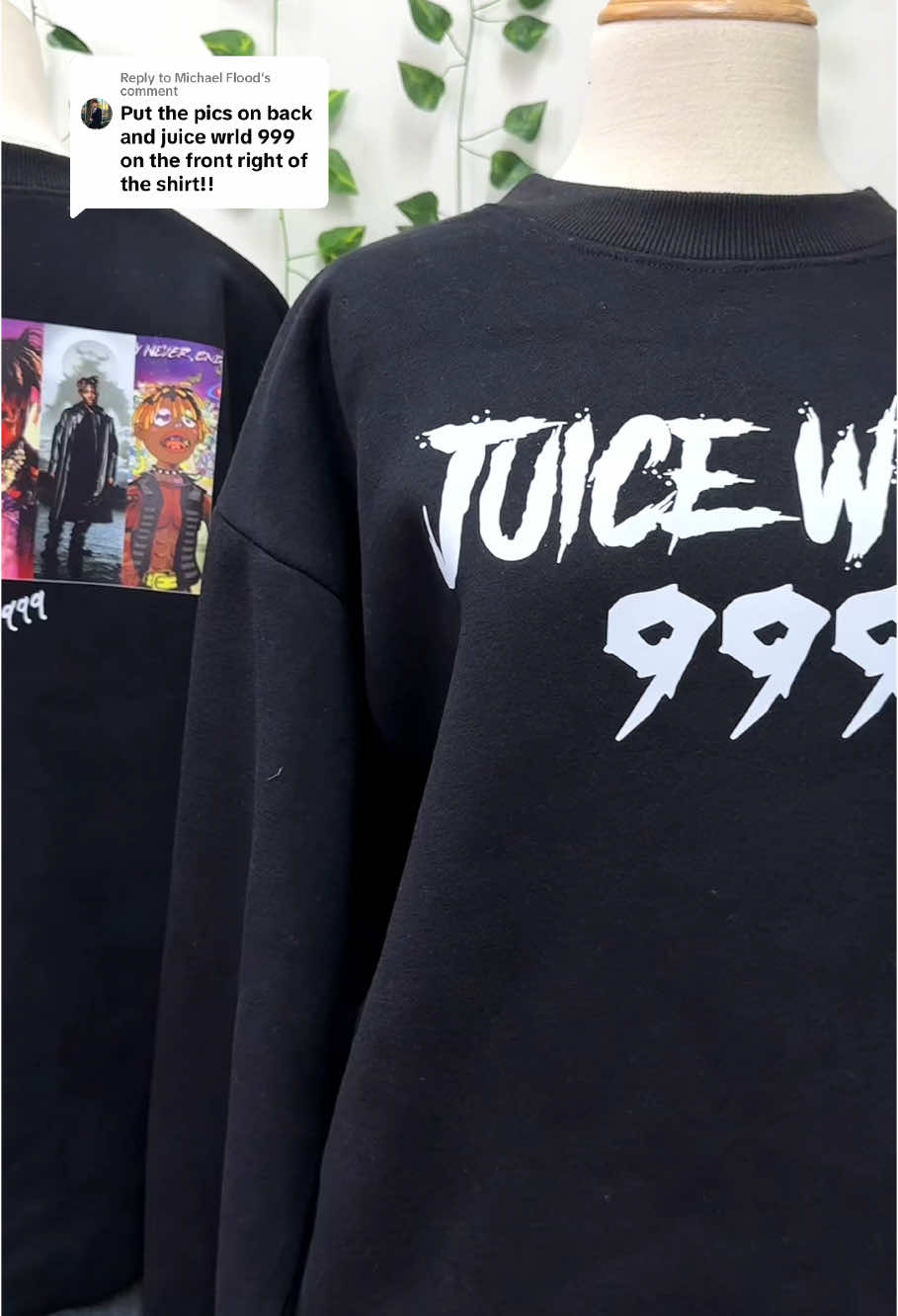 Replying to @Michael Flood  The new version of this shirt is available #juicewrld #juicewrld999 #thepartyneverends #juicewrldthepartyneverends #juicewrldalbum #juicewrldnewalbum #juicewrldfan #tiktokshopblackfriday #tiktokshopcybermonday #rap #juicewrldshirt  @KennethGiftShop  @KennethGiftShop  @KennethGiftShop 