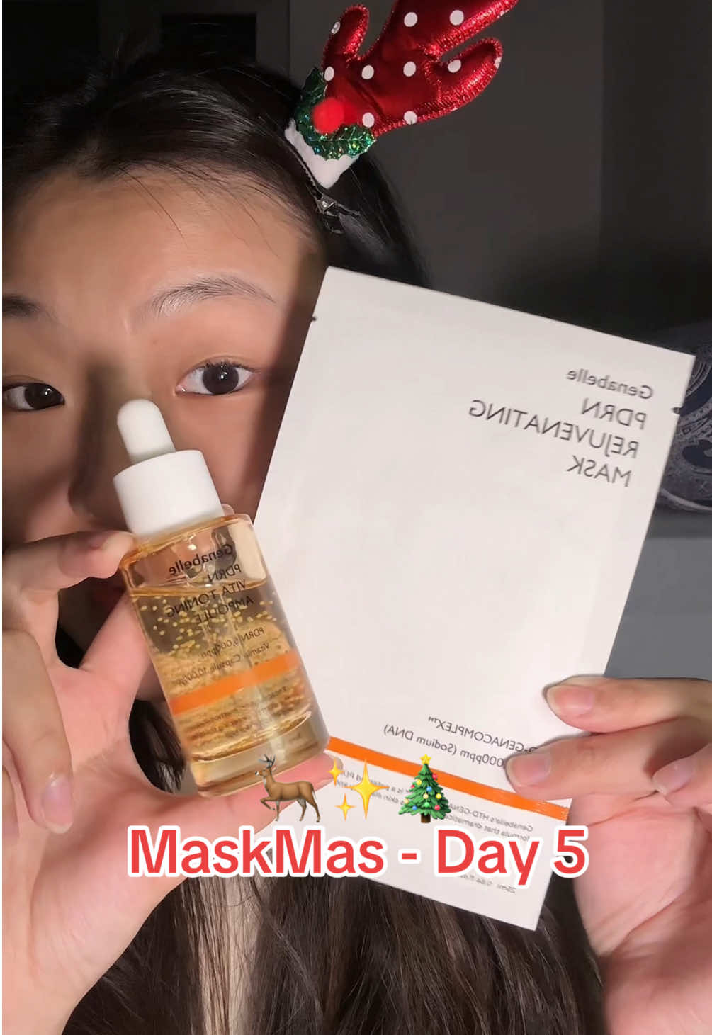 MASKMAS DAY 5 🎄✨ | genabelle pdrn rejuvenating mask 🧡 @Genabelle USA  #vlogmas2024 #christmas #skincare #kbeauty #koreanskincare #kbeautyskincare #skincareroutine #mask #facemask #koreanmask #koreanfacemask #sheetmask #maskdiaries #maskmas #maskchallange #genabelle #genabelleskincare #salmonpdrn #salmondna 