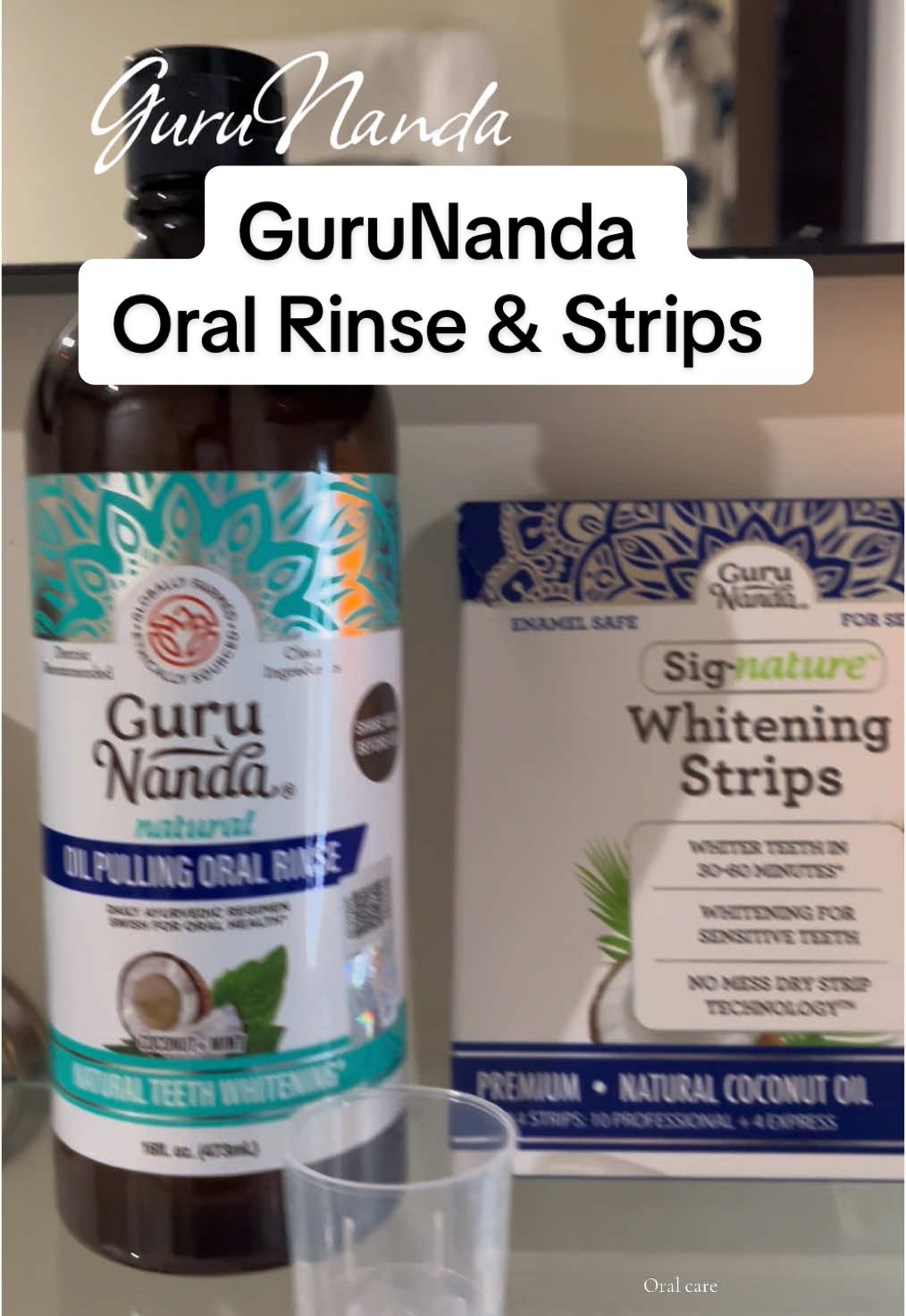 Supreme Minty White GuruNanda Oral Rinse & Strips Oral Care is one of my New Years Resolutions that I’m starting early with! Get yours in the 🛒 SHOPPING CART  @GuruNanda LLC  #guruchallenge #gurunanda #oilpulling #oralrinse #teethstrips #newyearnewaura #newyearsresolution #oralcare 