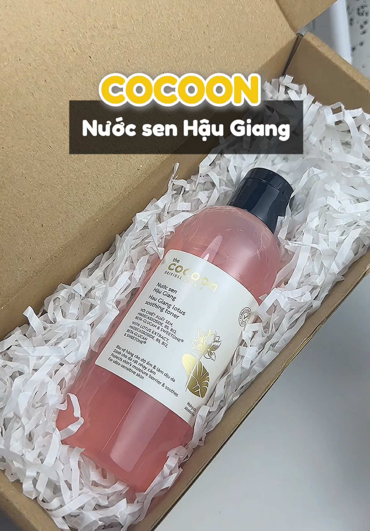 Nước sen hậu giang cocoon hỗ trợ làm dịu và phục hồi mấy bà nên thử #viral #putaci #toner #cocoon #reviewlamdep #goclamdep 