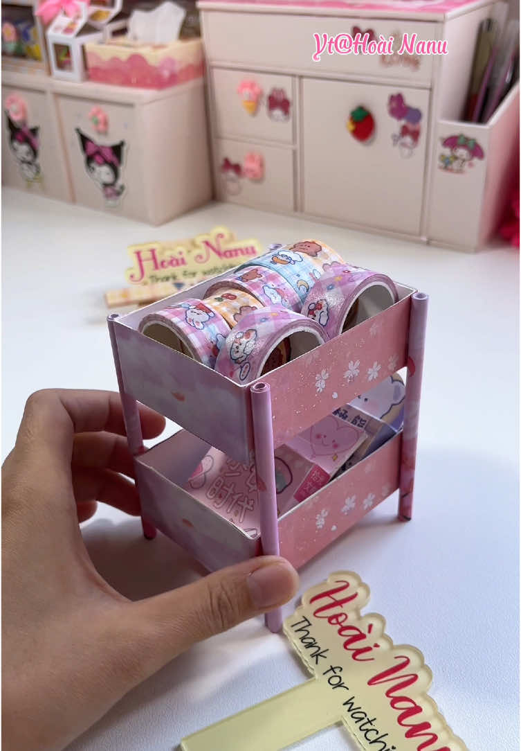 Diy kệ 2 tầng mini #DIY #craft #fyp #viral #xuhuong #xh 