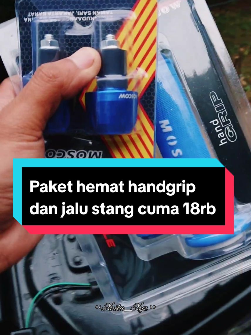 Paket hemat handgrip + jalu stang#handgrip #gripmotor #jalustang #variasimotor 