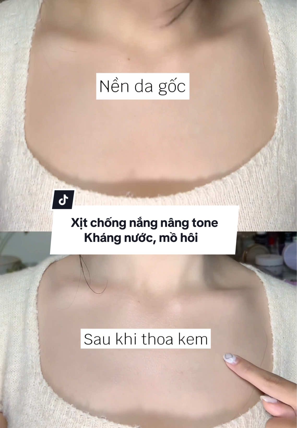 Xịt chống nắng nâng tone đã cứu lớp makeup của mình ntn #thuchiendaily #proxylane#fivegrains #kemchongnangnangtonefivegrains  #xitchongnang 