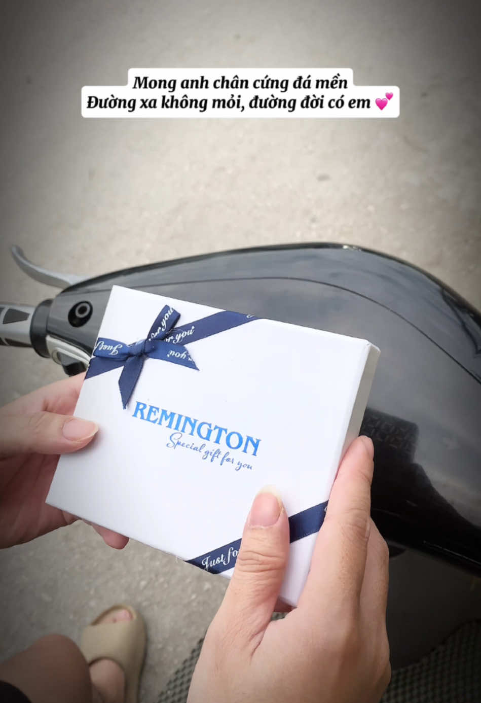 Mong anh chân cứng đá mềm, đường xa không mỏi, đường đời có em 🥰 #remington #vinamkhacten #quantangbantrai #quatangnguoiyeu 