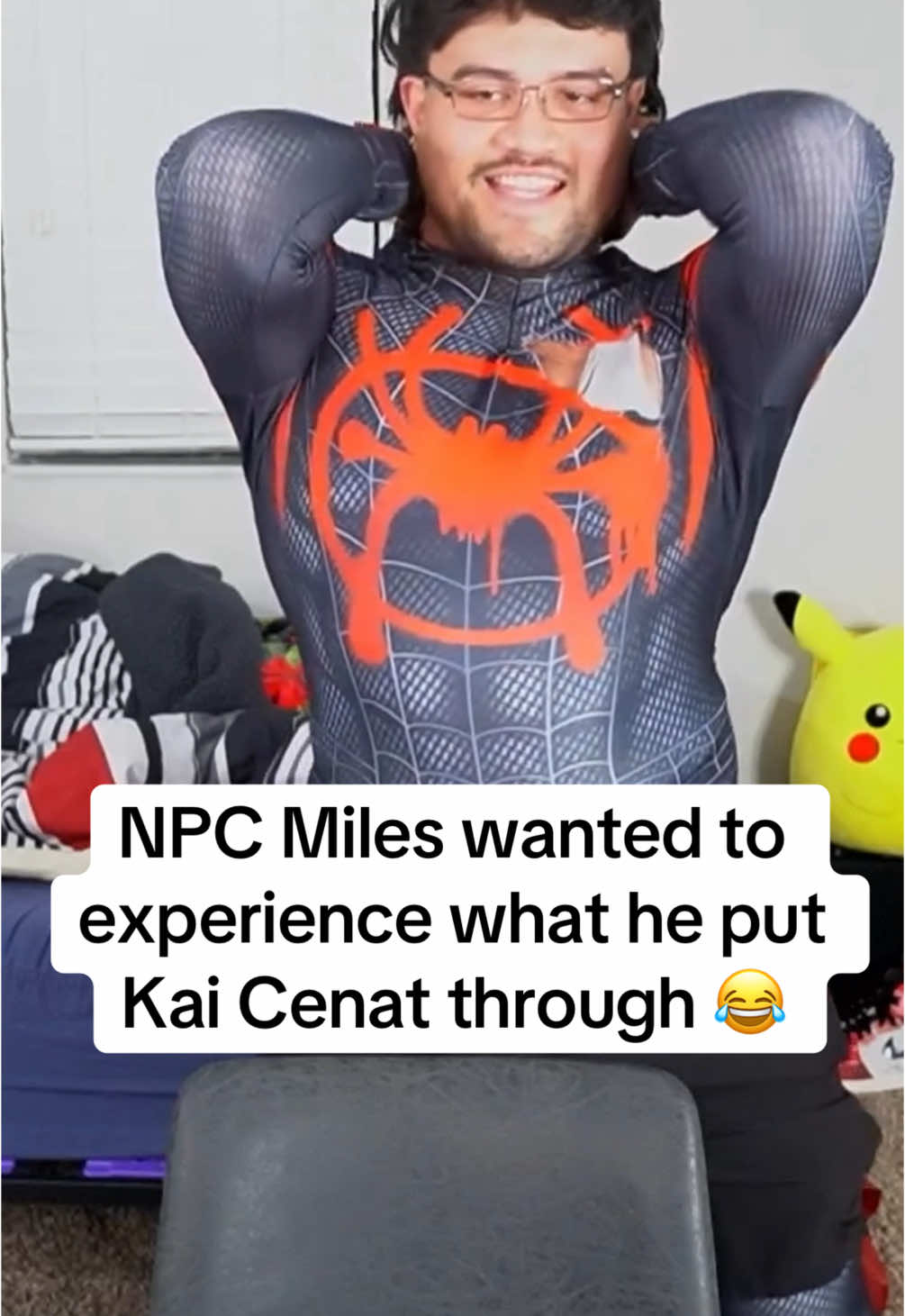 He just had to know what it's like to be on the other end. 🤣 #npcmilesmorales #leaksworld #fastclipshq @leaks._.world 