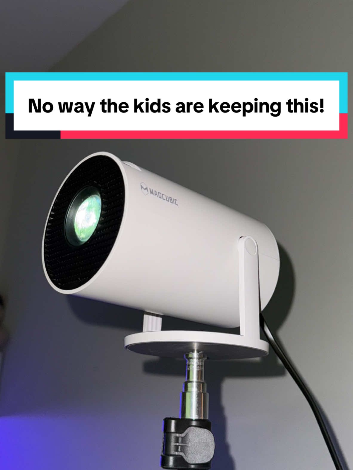 No way the kids are keeping this portable projector 😂🤷‍♂️ #TikTokShopHolidayHaul #portableprojector #projector #giftideas #giftsforhim 