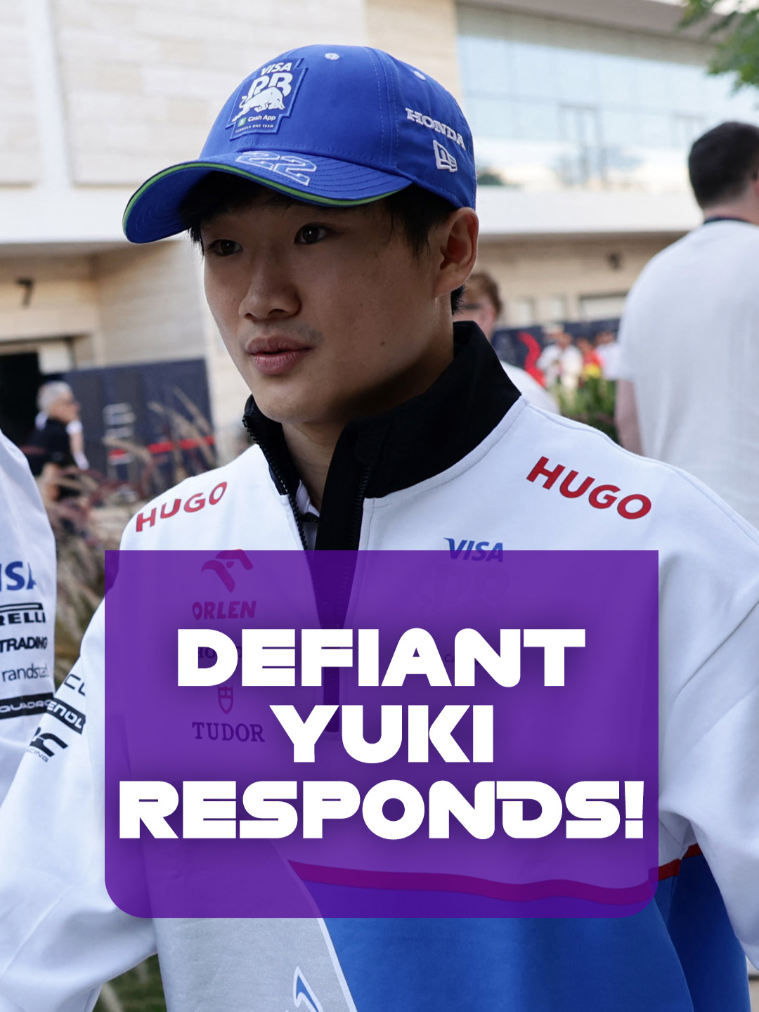 Yuki just refuses to give in! 😂 #yukitsunoda #vcarb #f1tiktok